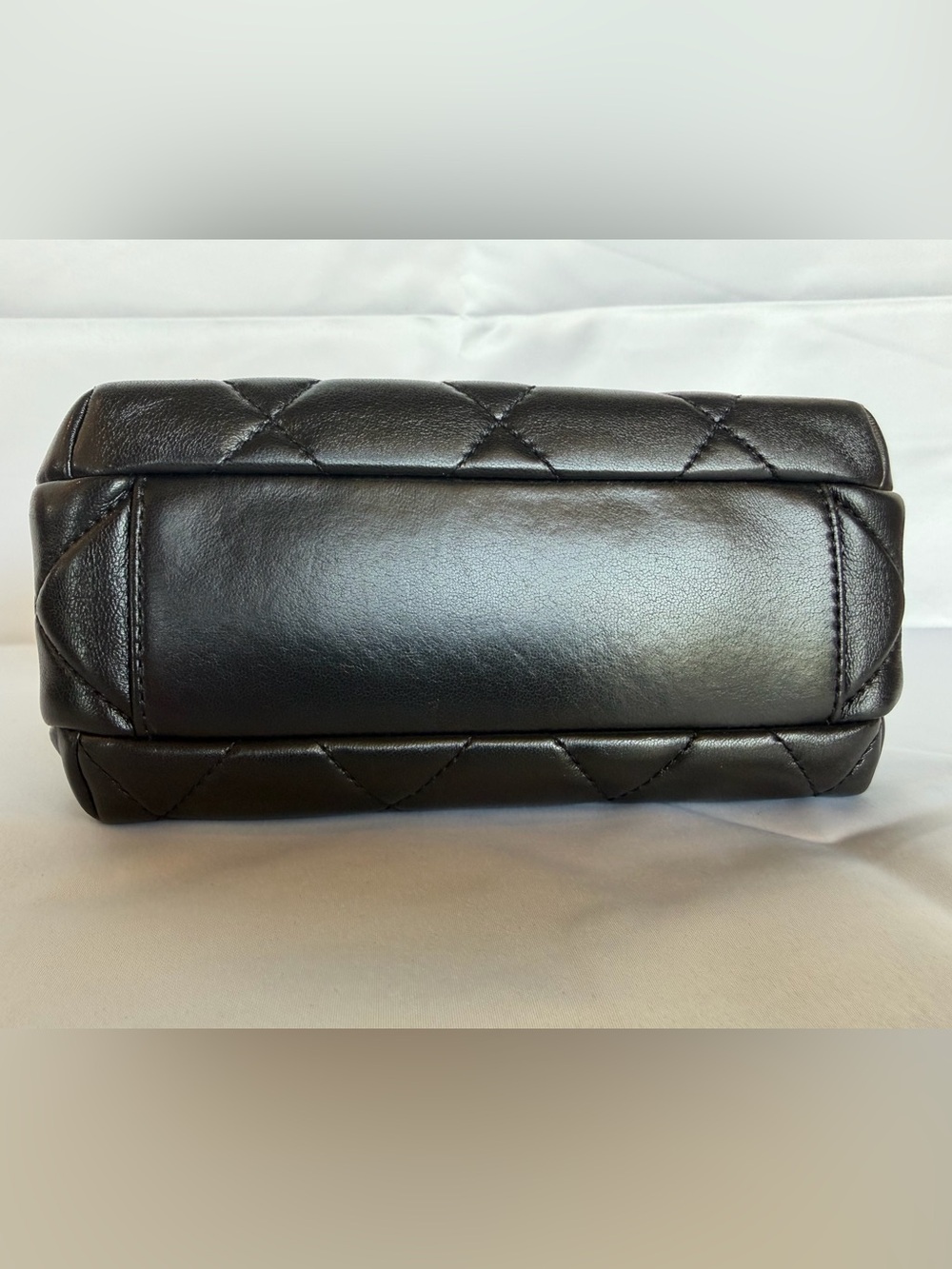 CHANEL 24A Black Lambskin Mini Flap Chanel CC Turnlock Full Set Microchipped - Picture 6 of 16